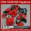 OEM Hayabusa für Suzuki GSXR-1300 GSXR 1300 CC 1300CC 77No.65 GSXR1300 08 2008 2009 2010 2011 2012 2013 GSX R1300 2014 2015 2016 2017 2018 2019 Verkleidungsset rot Fabrik schwarz