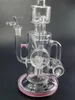 Neu kommen zarte Design bunte Boden Glas Wasser Bong Shisha mit Clip Rauchen Rohr Öl Dab Rig Zubehör