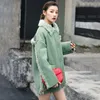 PU -jackor för kvinnor långärmad plus tjock varm mode kvinnlig jacka koreansk hajukuwinter mode