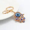 Fatima Hand Charm Blue Evil Eye Key Rings Sleutelhanger voor Man Vrouw Liefhebbers Gift