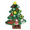 Kerstdecoraties Diy Filt Tree Kids geschenken Xmas deur muur hangende ornamenten kunstmatig voor thuis Navidad decor 20211