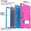 Case voor iPad Mini 1 2 3 4 5 6 Mini6 Mini123 Mini45 12345 Samsung Tab A8 T307 T220 T290 T387 Heavy Duty Waterproof Shockproof Defender Cover