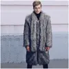 New Trench Coat High Mink Business imitazione cappotto di pelliccia Inverno Uomo Abbigliamento1