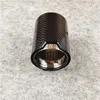 1 PCS Glossy Carbon Fiber Exhasut Muffler Tip Car Auto Silver Stainless Steel Trim Tail For M2 M3 M4