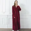 Winter Flannel Maternity Sleepwear For Pregnant Woman Pajamas Thick Long Pregnancy Clothes Bathrobe Loose Nightgown Plus Size LJ201123