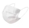 DHL 2021ファッションの使い捨て可能なフェイスマスク黒ピンクホワイト弾性の耳のループの箱付きの箱3プライ通気性のある塵空防汚フェイスマスク