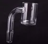 Quartz Banger Nails Flat Top Quartz Nail 4mm Bottom Domeless 10mm 14mm for Glass Bong Dab Rig