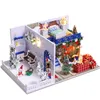 10 soorten diy poppen huis met meubels kinderen volwassen miniatuur houten poppenhuis bouwmodel gebouw kits poppenhuis speelgoed 201217