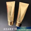 100ML 50pcs Empty High-end Gold Cosmetic Hose Soft Tubes, Professional Face Cleanser Storage Bottle, Cosmetic Containers