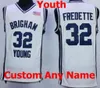 Stitched Custom 0 Jahshire Hardnett 1 Rylan Bergersen 4 Nick Emery 21 Evan Troy 24 McKay Cannon BYU Cougars College Uomini Donne Yout5249733