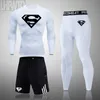 Sportswear Homme Compression Sports Costumes Survêtements Joggers Formation Fitness Gym sous-vêtements thermiques Vêtements Running Set Hommes 201207