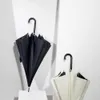 Olycat mulheres longo guarda-chuva à prova de vento de fibra de vidro Golf guarda-sol automático ultraleve grande parasol 8 costelas revestimento preto upf50 + 201110