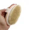 Dry Skin Body Soft Natural Bristle Brush Wooden Bath Shower Bristle Brush SPA Body Brush Without Handle Free Shipping