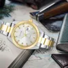 Высококачественный рождественский подарок 36 мм 2813 Sweep Automatic Mechanical Movement Двухцветные часы мужчин Исправленные часы с нержавеющей сталью 301H301H