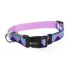 Regenbogen-Serie bedrucktes Haustier-Hundehalsband, buntes Hundeleinenhalsband, verstellbar, atmungsaktiv, gemütliche Halsbänder, SML für kleine, mittelgroße Hunde LJ201130