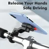 Quick Lock Deinstallieren Motorrad Fahrrad Telefon Halter Stehen Unterstützung Moto Fahrrad Lenker Halterung Für Xiaomi iPhone Samsung