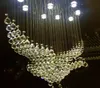 Eagles Design Modern K9 Crystal Chandelier Lighting Large LED lustres Pendant lights L100 W50 H80cm Hall Living Room Ceiling Lamp2416