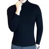 Men's Sweaters Men's Plus Size Men Winter Sweater Turtle Neck Long Sleeve Warm Slim Pullover Twist Knitwear