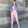 Women Tracksuits New Designer Clothing Slim Fit High Waist Sweatsuits Long Sleeve Trousers Tights Breathable Sports Suit