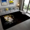 Moda Leopard Pattern Dywan na podłodze 3D Zwierząt Drukowane Duży Dywan Salon Soft Gąbka Mata łazienkowa Absorbuje Anti-Slip 201225