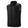 T-shirts d'extérieur Gilet de chauffage électrique d'hiver Gilets coupe-vent chauffants USB Garder au chaud Randonnée électro-thermique Vêtements de chaleur du corps Homme Femme1