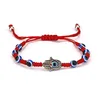 Bracelets de charme 2022 Mode Corde tressée Hommes Femmes Chanceux Rouge Braslet Gothique Fatima Main Hamsa Brazalete Yoga Bijoux Pulsera11958