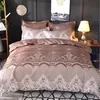 Christmas Gifts Lace Pattern Bedding Set New 3pcs Duvet Cover Pillowcase Home Textile Adult King Queen Size