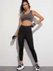 Yoga Outfits Byxor Benöppningar Korsband Hål ut Slim Hip-Lifting Kvinnor Utomhus Fitness Snabbtorkande Sportstrumpbyxor