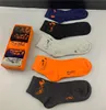 Classics Men Socks Male Ankle Sock Street Underwear Stylist Mens Basketball Sport Socks For Women One Size Orange Short Socks