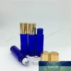 ML Etherische olie glazen fles, 1/3 oz Blue Glass Roll on Bottle, 10cc Cobalt Blue Perfume Roller Fial