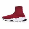 2024 Parijs Mannen Vrouwen Platte Sok Laarzen Hoge Kwaliteit Sneaker Triple Zwart Roze Casual Schoenen Heren Trainers Runner