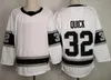 MI08 2023 Odwrotne retro fioletowe 11 Anze Kopitar Hockey Jerseys 8 Drew Doughty 99 Wayne Gretzky Black Jersey Alternate Classic White 22 Kevin Fiala Black Mens S-XXXL