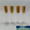 12x 10ml補充可能な空の透明な詰めボトルクリスタルカットガラス香水スプレーボトル付きアルミニウムアトマイザー