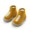 Children Anti-slip Shoes born Baby Girl Cotton Non-slip Floor Socks Boy Rubber Sole Cartoon Indoor Infant 220225