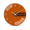 Zegary ścienne Nowoczesne Nordic Art Clock Moda Silent Quartz Solid Color Home Decor Gifts 12inch Digital