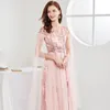 Women's Runway Designer Dresses Sexy V Neck Sashes Long Sleeves Split Front Patchwork Layered Elegant Maxi Party Prom Vestidos