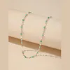 Chokers Bohemian Green Perles Collier Choker For Women Charm Party Crystal Clavicle Bijoux Femme Gift16875298