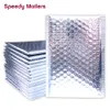 paarse bubble mailers verpakking Goud/Rose Goud/Laser zakken Zilver/Donkerrood/Paars/Rose Rood Aluminiumfolie Bubble Mailer Verpakking Gewatteerde Enveloppen