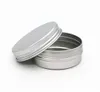 Atacado caixas de armazenamento caixas de alumínio rodada latas com tampa, 2 oz metal latas de alimento recipientes parafusos parafusos para ofícios gcf14229