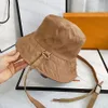 Fashion Bucket Hat Designer Caps Canvas Plaid Letter CAP CONCEPTION POUR HOMME FEMME BLACH ET KHAKI OPTION7857117