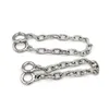 BEEGER Male Female Stainless Steel Thumb Cuffs Toes Cuffs Manacles Bondage Chain Sex BDSM Toys with Locks for Adult Game Y2011181871655