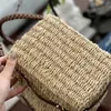 Designer Woody Toes For Women Summer Luxe handtassen Purse Straw emmerzakken Dames Crossbody Schoudertas Wicker Canvas Tote handtas