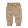 2020 Tendance De La Mode Printemps Enfants Garçons Marque Pantalon À Carreaux Casual Automne Infantile Enfants Vêtements De Haute Qualité Nouveau-Né Bébé Pantalon De Sport A001