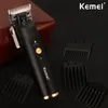 Kemei Professional Hair Clippers da 0 mm a testa calda cavo cordless Cavo maschile per capelli Electric Timmer Tagut Machine Rechargeabl327z