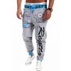 Calças masculinas Mens Weatpants Hip Hop Jogadores Homens Estilo Casual Moda Impressão Calças Streetwear Harem