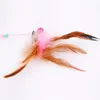 Cat Toys Pet Toy Cute Design Plastic Steel Wire Feather Teaser Wand Toy For Cats Interactive Products Pet 90cm 307I