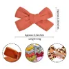 Neonate Bowknot Forcine per capelli Panno di cotone Tagliacapelli per bambini Grid Coccodrillo Clip Accessori per capelli per bambini Toddler Boutique Barrette 12 colori