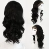 Black Long Kinky Curly Headband Wig para mulheres negras Afro peruca sintética cabelo scarf peruca sem cola sem costurar vendas quentes