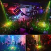 Lampa laserowa 120 Patters Usb Akumulator RGB Laserowy Etap Laserowy Party Do Krycia Urodziny Domowe Boże Narodzenie