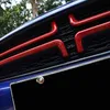 غطاء مصبغة أمامي Red Car Mesh Dcoration Trim 4pcs لـ Dodge Charger 2015 Up Car Expressions 279L